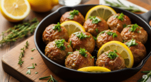 Lemon Herb Organic Turkey Meatballs